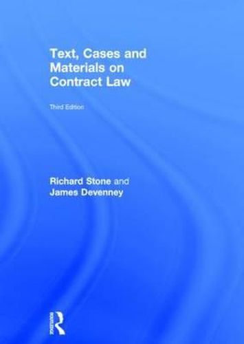 Text, Cases and Materials on Contract Law