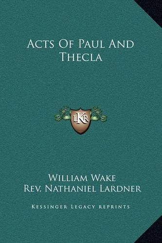 Acts of Paul and Thecla