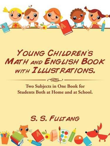 Cover image for Young Children's Math and English Book with Illustrations.