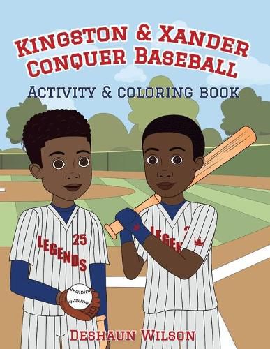 Cover image for Kingston and Xander Conquer Baseball: Activity and Coloring Book