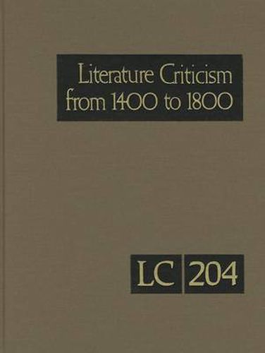 Cover image for Literature Criticism from 1400 to 1800