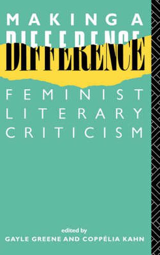 Cover image for Making a Difference:: Feminist Literary Criticism