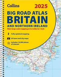 Cover image for 2025 Collins Big Road Atlas Britain and Northern Ireland