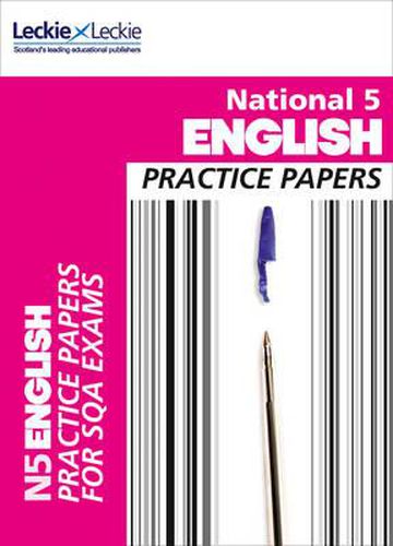 Cover image for National 5 English Practice Papers for SQA Exams