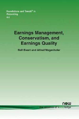 Cover image for Earnings Management, Conservatism, and Earnings Quality