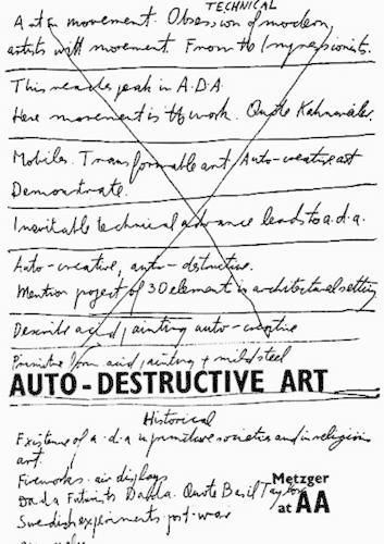 Cover image for Auto-Destructive Art: Metzger at AA