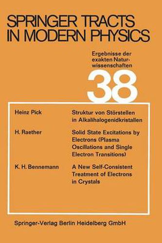 Cover image for Springer Tracts in Modern Physics: Ergebnisse Der Exakten Naturwissenschaften