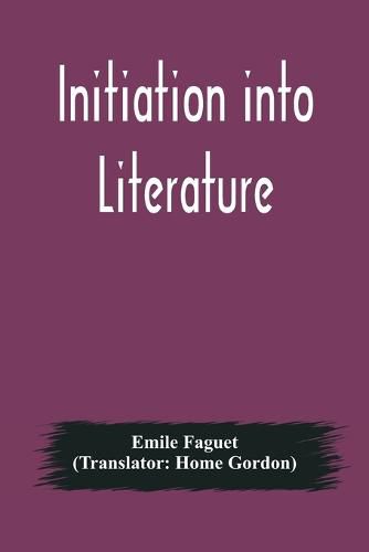 Cover image for Initiation into Literature