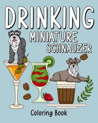 Cover image for Drinking Miniature Schnauzer