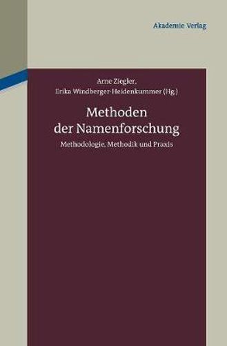 Cover image for Methoden der Namenforschung