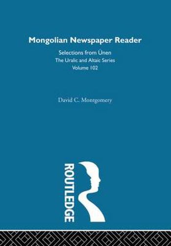 Cover image for Mongolian Newspaper Reader