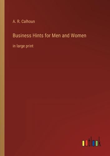 Cover image for Business Hints for Men and Women
