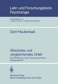 Cover image for Absolutes und Vergleichendes Urteil