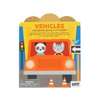 Cover image for Vehicles Coloring Book + Stickers