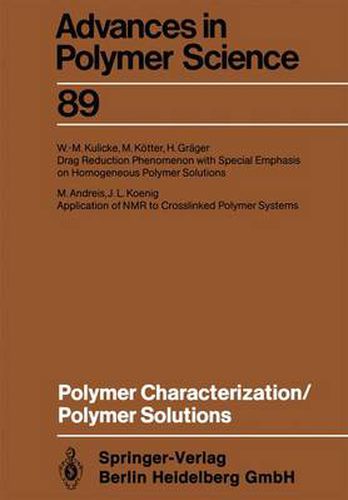 Cover image for Polymer Characterization/Polymer Solutions