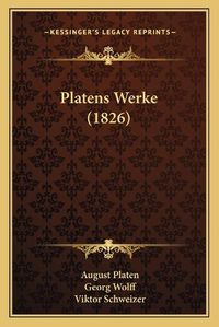 Cover image for Platens Werke (1826)