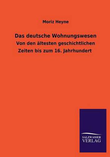 Cover image for Das deutsche Wohnungswesen