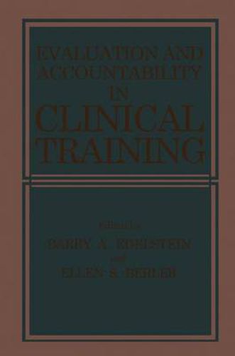 Cover image for Evaluation and Accountability in Clinical Training