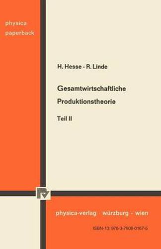 Cover image for Gesamtwirtschaftliche Produktionstheorie