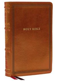 Cover image for KJV, Wide-Margin Reference Bible, Sovereign Collection, Leathersoft, Brown, Red Letter, Comfort Print: Holy Bible, King James Version