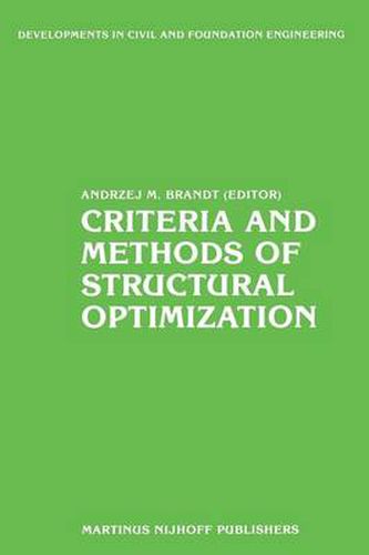 Cover image for Criteria and Methods of Structural Optimization