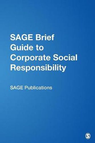 Cover image for Sage Brief Guide to Corporate Social Responsibility