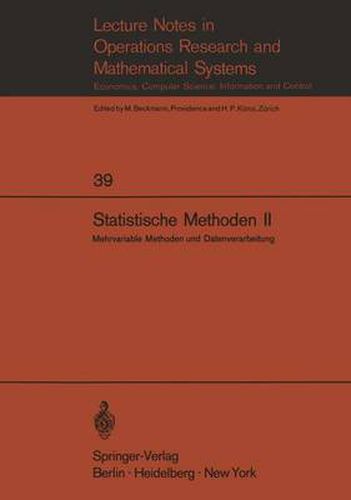 Cover image for Statistische Methoden