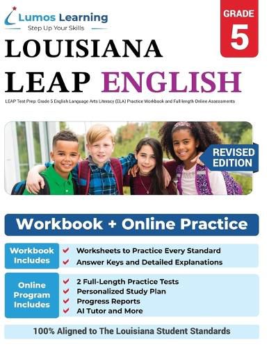 Cover image for LEAP Test Prep: Grade 5 English Language Arts Literacy (ELA) Practice Workbook and Full-length Online Assessments: LEAP Study Guide
