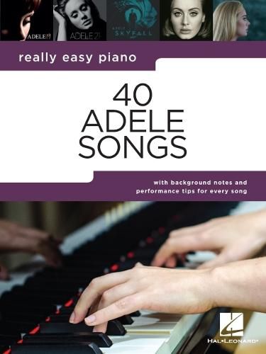 Cover image for Really Easy Piano: 40 Adele Songs