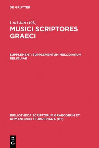 Cover image for Musici Scriptores Graeci: Sup CB