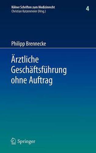 Cover image for AErztliche Geschaftsfuhrung ohne Auftrag