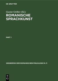 Cover image for Romanische Sprachkunst