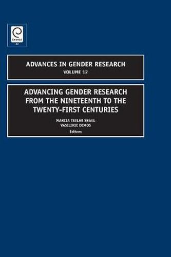 Cover image for Advancing Gender Research from the Nineteenth to the Twenty-First Centuries