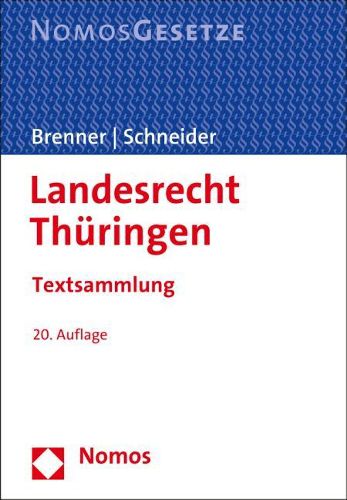 Cover image for Landesrecht Thuringen: Textsammlung