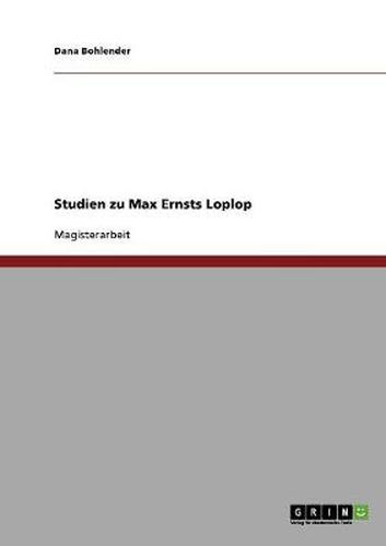 Cover image for Studien zu Max Ernsts Loplop