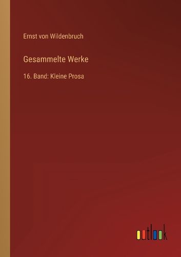 Cover image for Gesammelte Werke