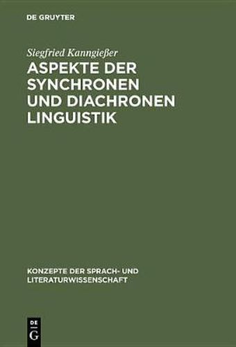 Cover image for Aspekte der synchronen und diachronen Linguistik