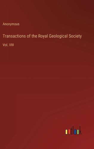 Cover image for Transactions of the Royal Geological Society