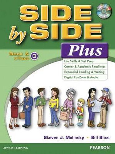 Cover image for Side by Side Plus 3 Student Book and Etext with Activity Workbook and Digital Audio