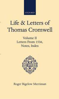 Cover image for Life and Letters of Thomas Cromwell