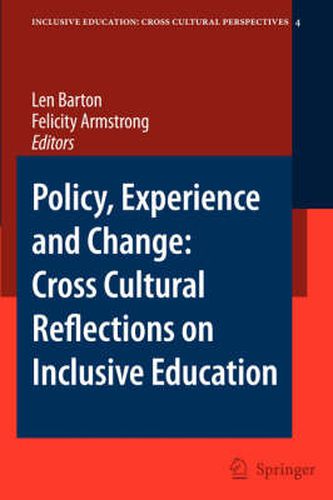 Cover image for Policy, Experience and Change: Cross-Cultural Reflections on Inclusive Education