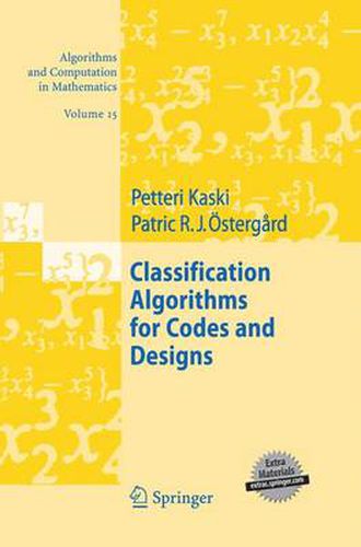 Cover image for Classification Algorithms for Codes and Designs