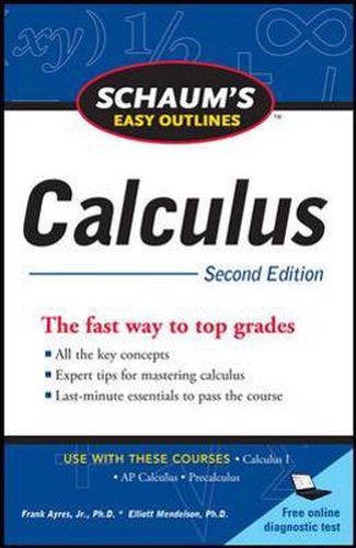 Cover image for Schaum's Easy Outline of Calculus, Second Edition