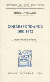 Cover image for Gottfried Wilhelm Leibniz: Correspondance Avec Thomasius