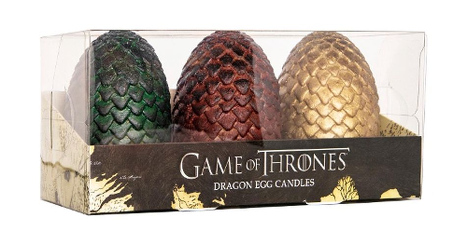 Cover image for Game of Thrones: Sculpted Dragon Egg Candles: Set of 3