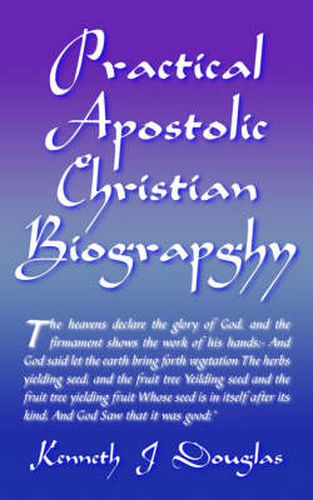 Cover image for Practical Apostolic Christian Biography