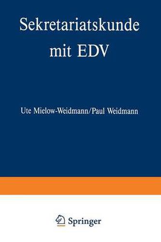 Cover image for Sekretariatskunde Mit Edv