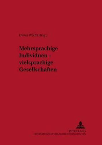 Cover image for Mehrsprachige Individuen - Vielsprachige Gesellschaften