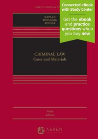Cover image for Criminal Law: Cases and Materials [Connected eBook with Study Center]