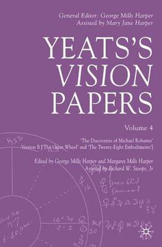 Cover image for Yeats's Vision Papers Volume 4